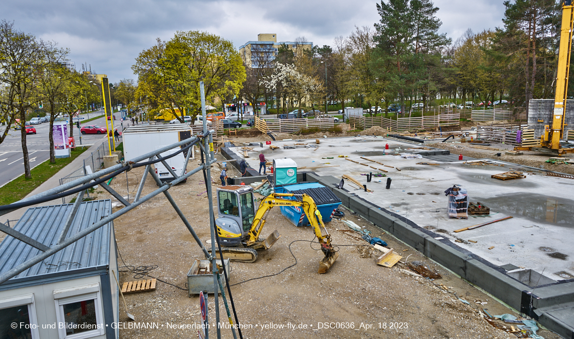 18.04.2023 - Baustelle Haus für Kinder in Neuperlach